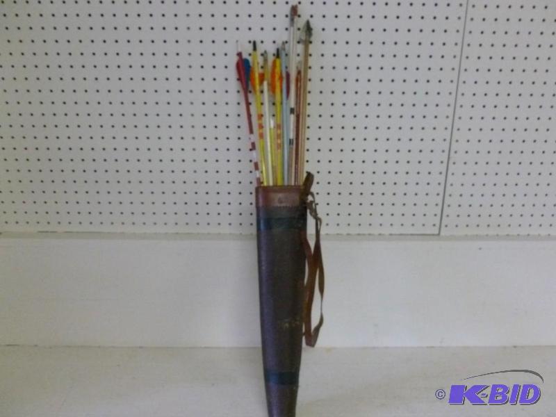 Lot of twelve vintage wooden arrows...