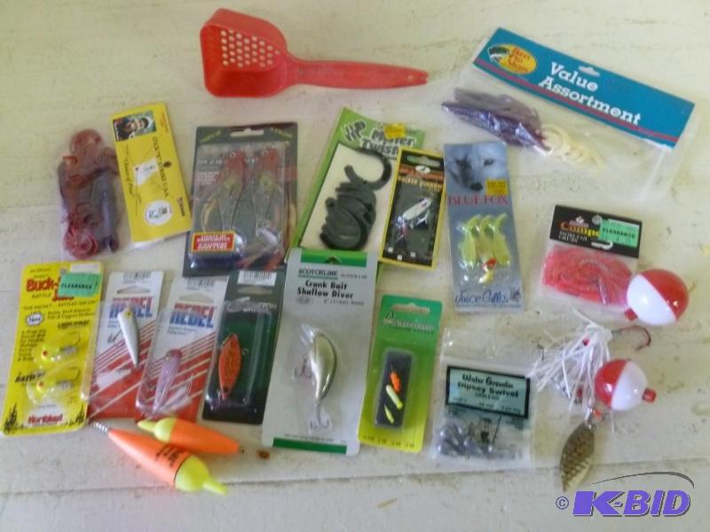 Large lot of new fishing baits and ...