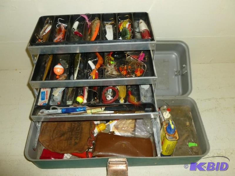 Large tackle box loaded up with fis...