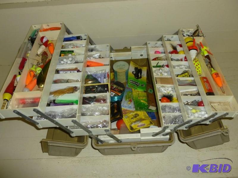 Large tackle box loaded up with fis...