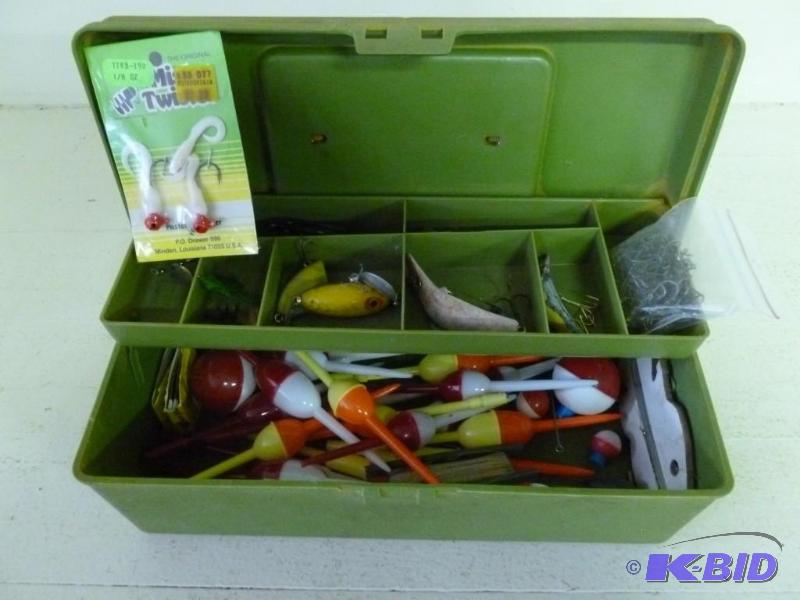 Tackle box loaded up with fishing b...