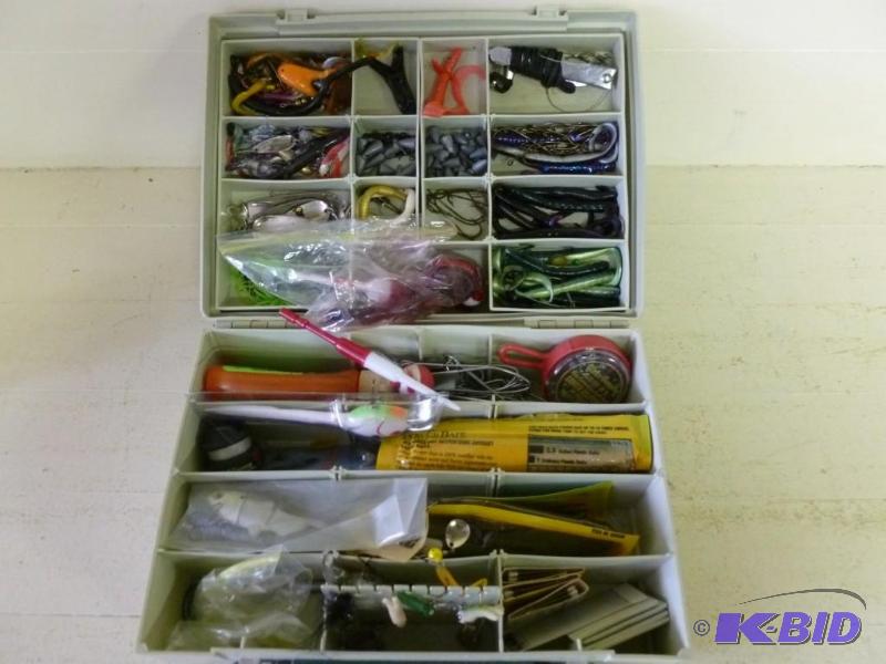 Tackle box loaded up with fishing b...
