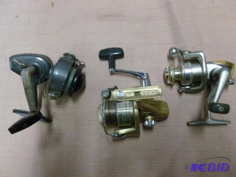 Lot of three open face reels, the D...