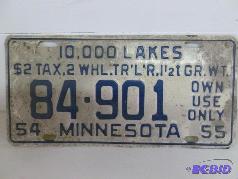 Vintage 1954-55 Minnesota embossed ...