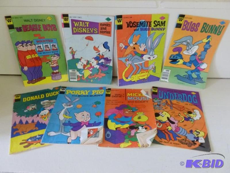 Lot of eight vintage 1970s Whitman...