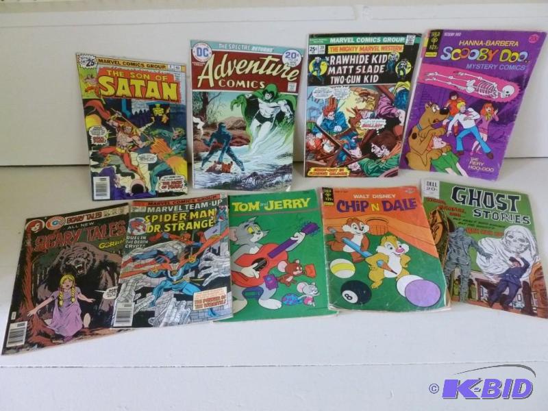 Lot of nine vintage 1970s comic bo...
