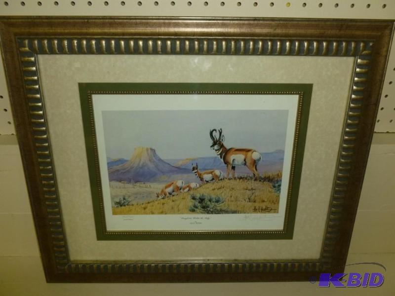 Large Les Kouba &quot Pronghorns W...