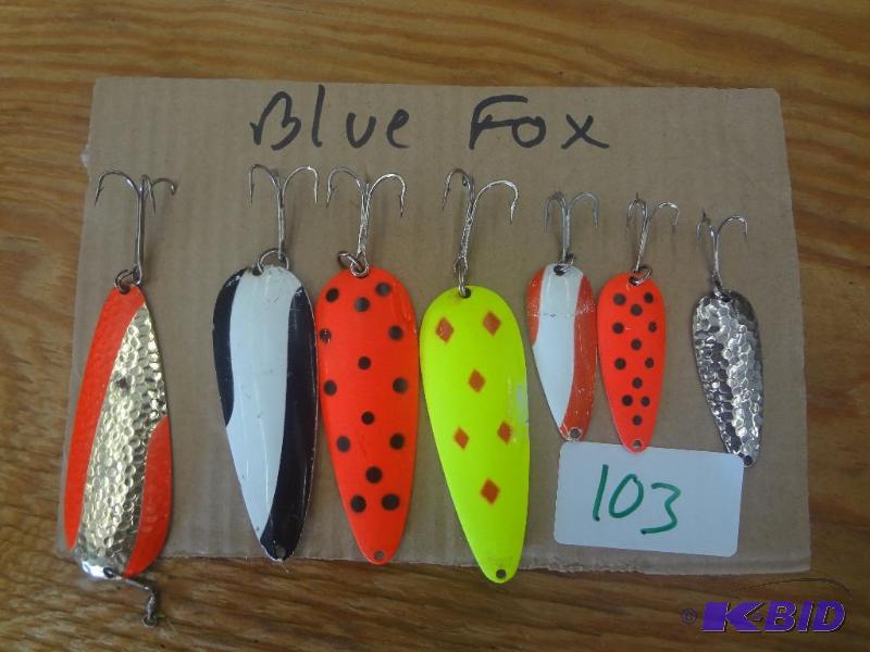 lot 103 image: (7) Blue Fox Lures...