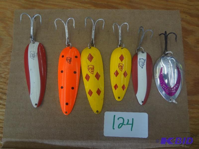 lot 124 image: (6) Various Spoon Lures...