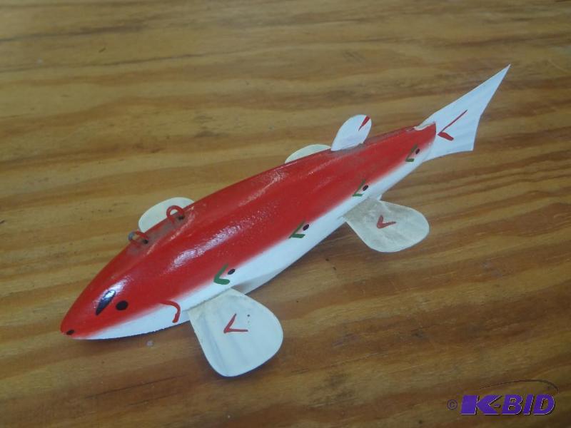 lot 129 image: Hand-Painted Spearing Decoy...