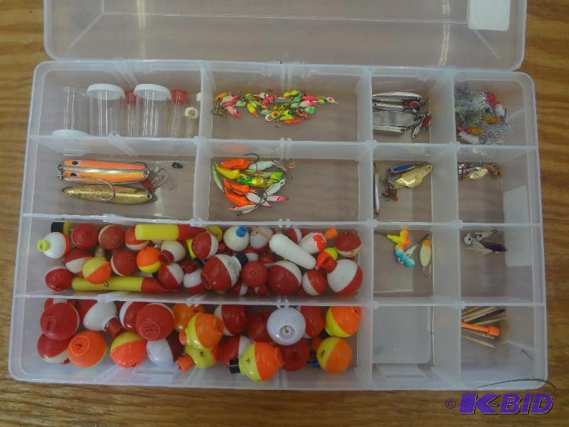 lot 131 image: Box Full Of Jigs & Various Tack...
