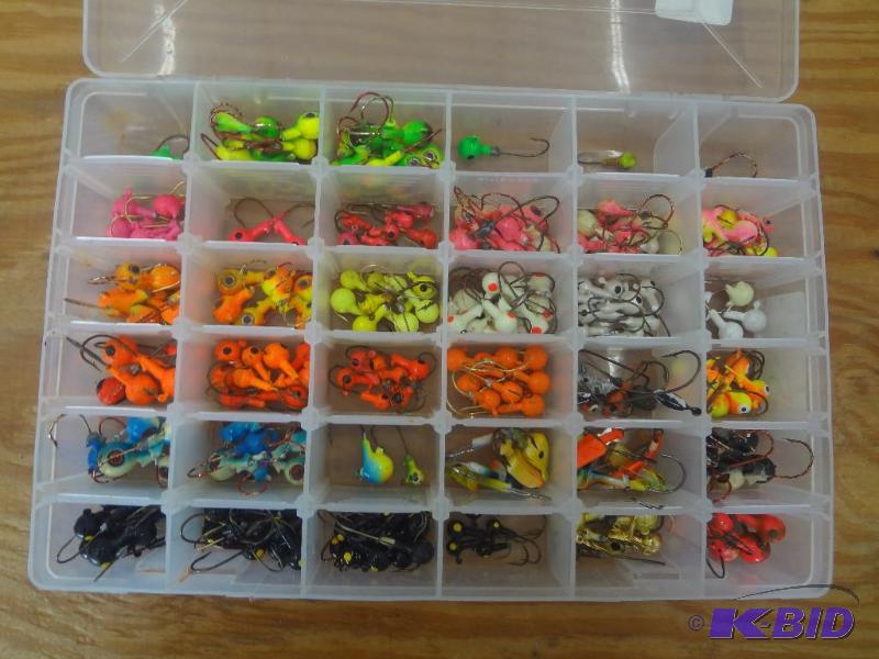 lot 132 image: Box Full Of Various Jigs...