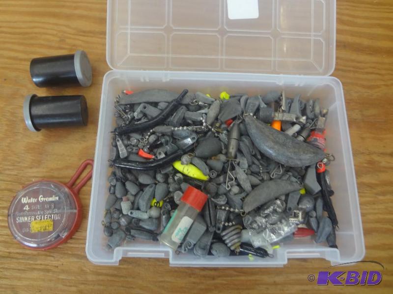 lot 138 image: Box Full Of Various Sinkers & D...