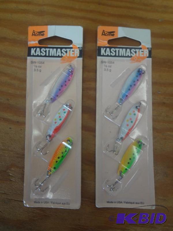lot 139 image: (2) New 3-Packs Of KastMaster Panfi...
