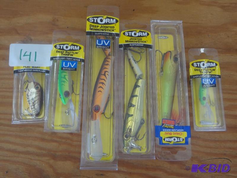 lot 141 image: (6) New Storm Crankbaits...
