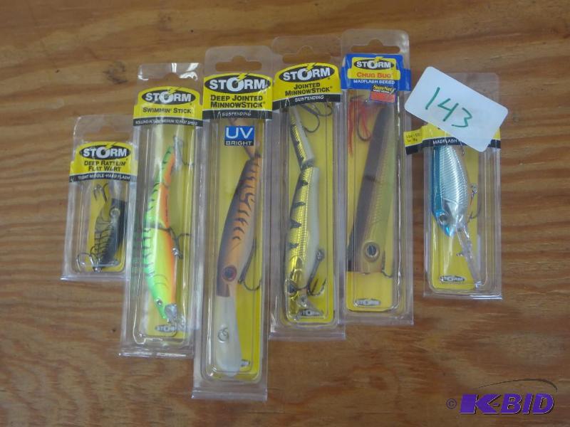 lot 143 image: (6) New Storm Crankbaits...