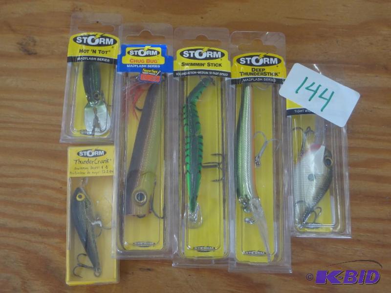 lot 144 image: (6) New Storm Crankbaits...