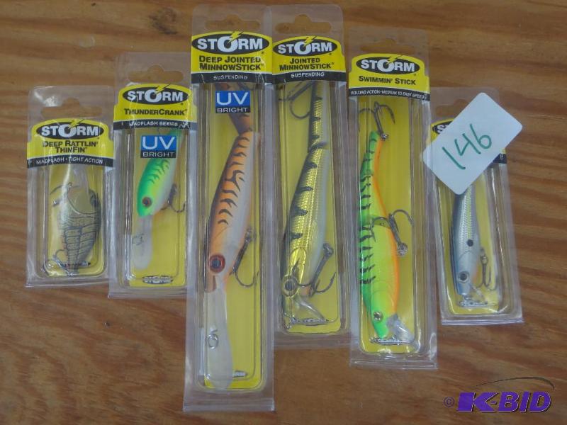 lot 146 image: (6) New Storm Crankbaits...