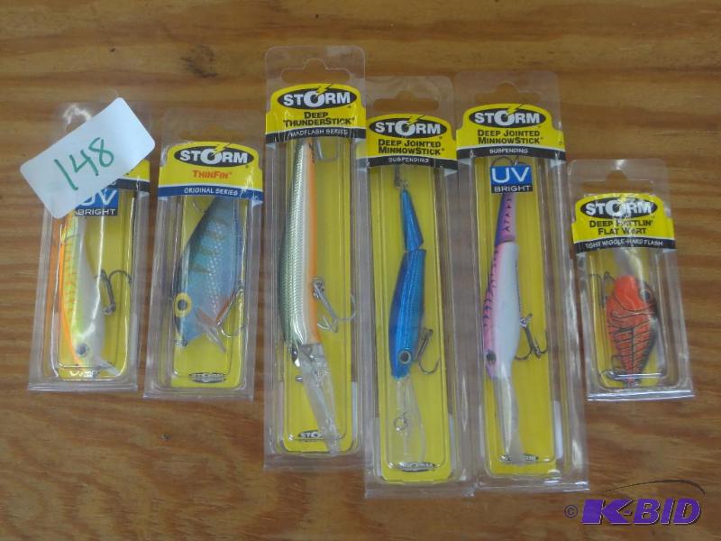 lot 148 image: (6) New Storm Crankbaits...