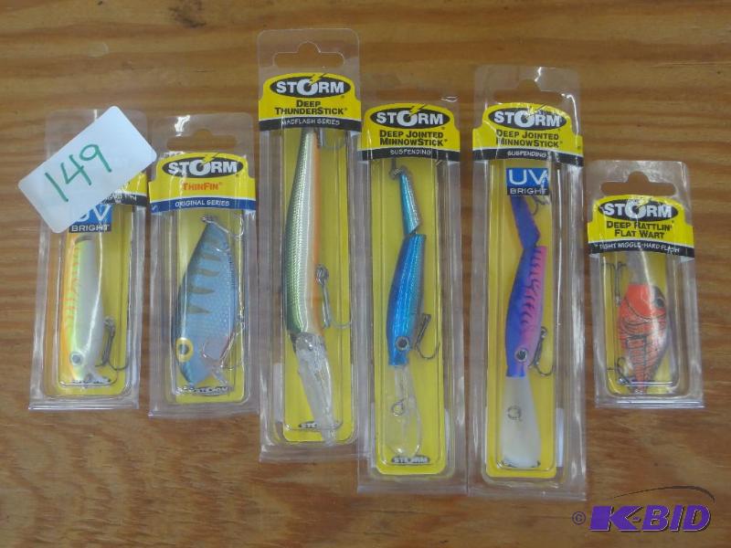 lot 149 image: (6) New Storm Crankbaits...