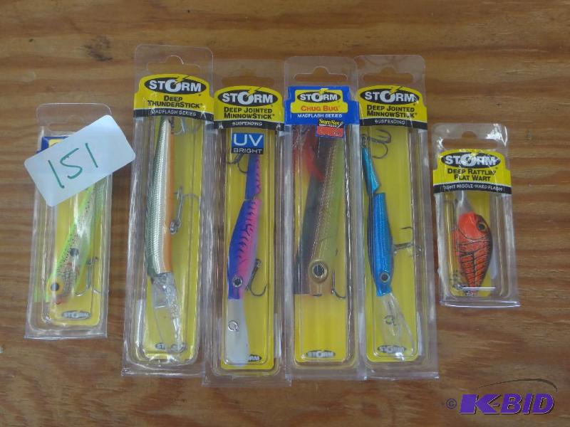 lot 151 image: (6) New Storm Crankbaits...