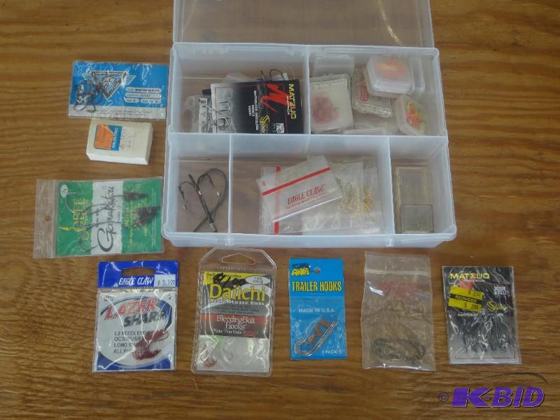 lot 152 image: Box Full Of Various Hooks & Etc...