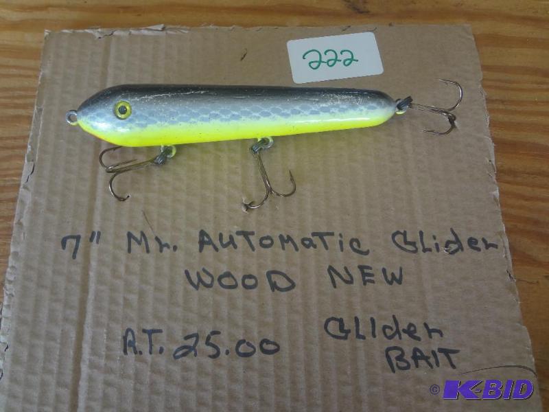 lot 222 image: 7" Mr. Automatic Glider, Wood,...