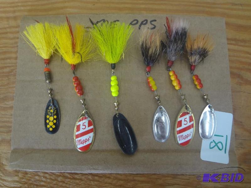 lot 81 image: (6) Mepps Spinner Lures...