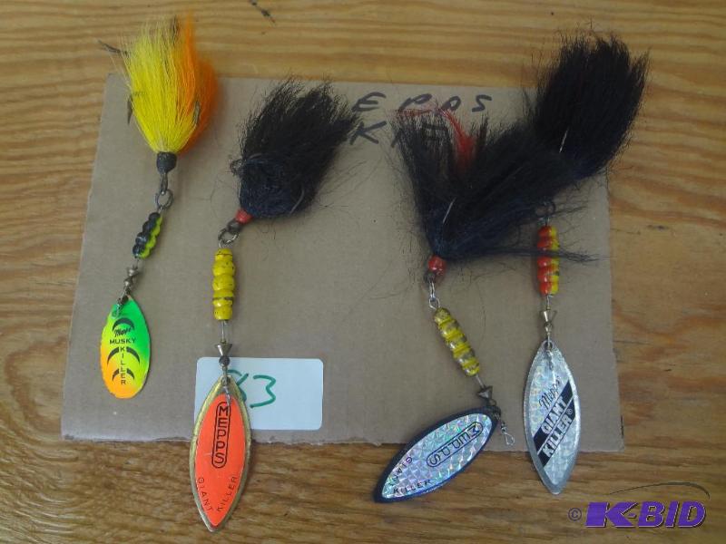 lot 83 image: (4) Mepps Muskie Lures...