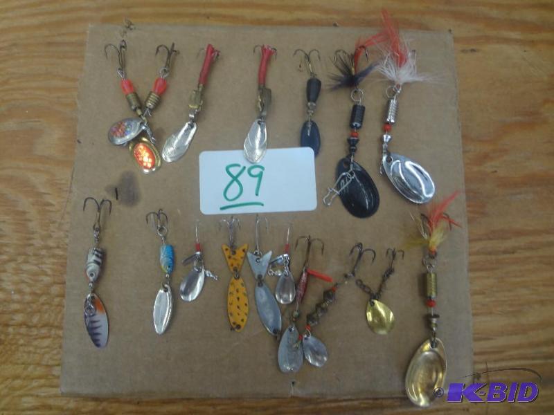 lot 89 image: (17) Various Spinner Lures...
