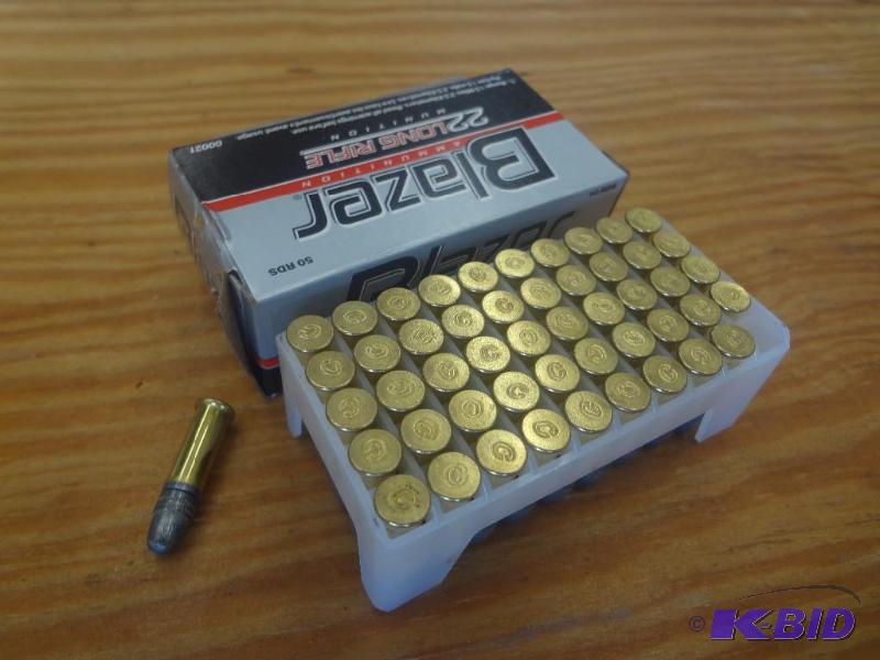 lot 9 image: (50) Rounds Blazer .22LR...