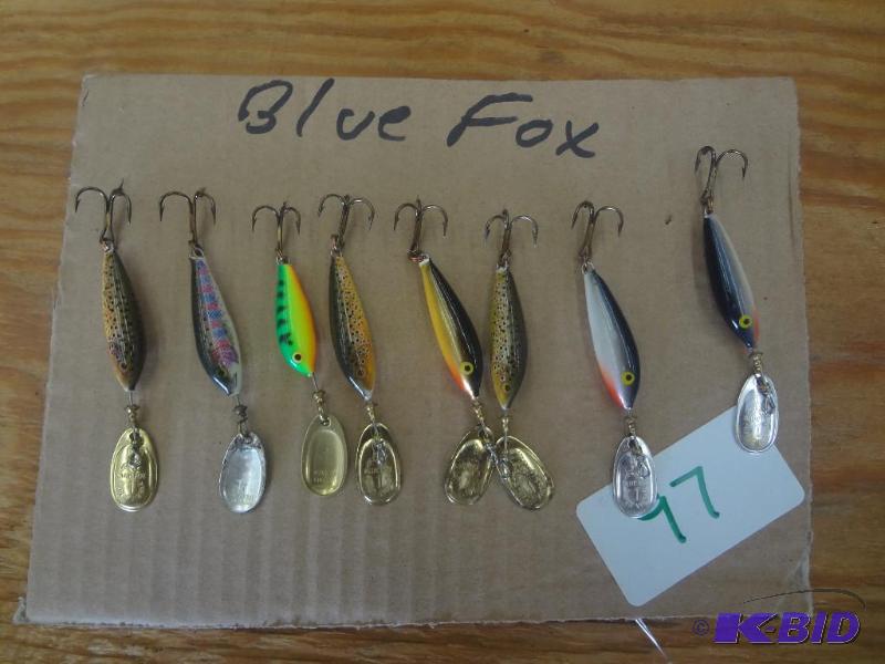 lot 97 image: (8) Blue Fox Lures...