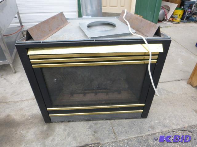 lot 107 image: Heat-N-Glo Gas Fire Place Insert...