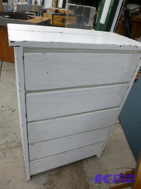 lot 110 image: Old Painted Dresser 44" X 30&q...