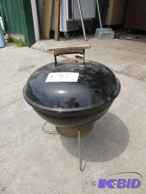lot 131 image: Small Weber Charcoal Grill...