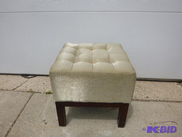 lot 136 image: Padded Ottoman...