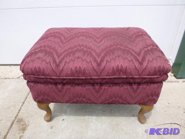 lot 137 image: Padded Ottoman...