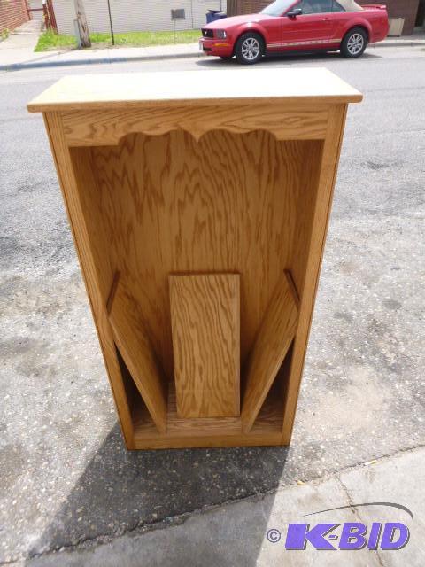 lot 143 image: Oak Book Shelf 48 12" X 25 1...