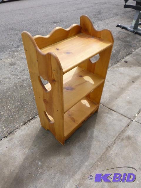 lot 157 image: Wood Heart Shelf 33" X 19 12&...