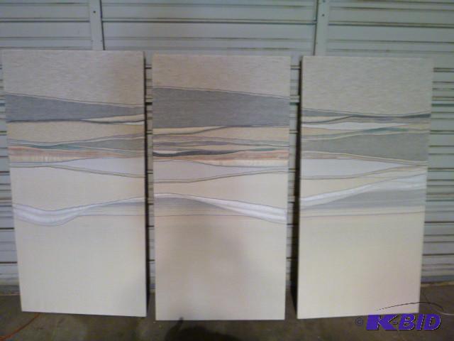 lot 171 image: 3 Rectangular and 1 Round Tapestry ...