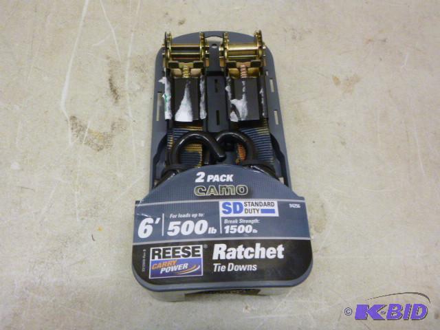 lot 18 image: 2 Pack Camouflage 6 Ratchet Tie Do...