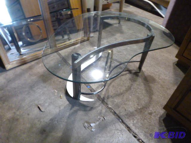 lot 180 image: Glass Top Coffee Table...