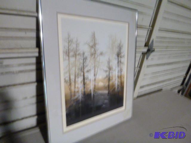 lot 185 image: Framed Print &quotRidge Wood"...
