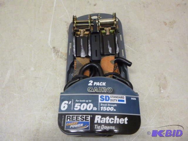 lot 19 image: 2 Pack Camouflage 6 Ratchet Tie Do...