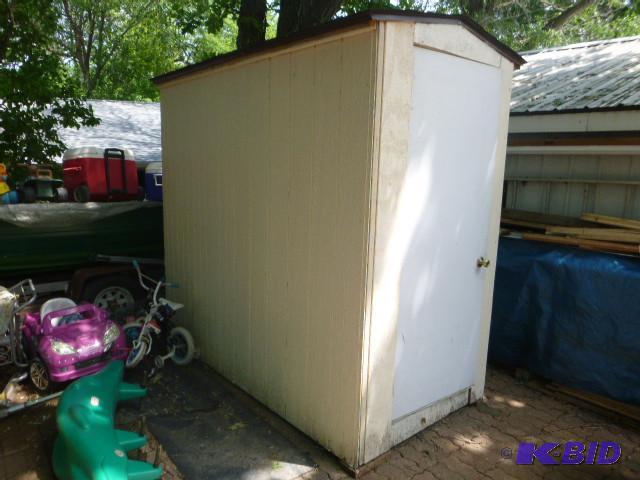 lot 2 image: Storage Shed Metal door - 7 H X 49...