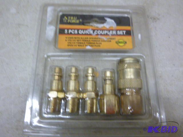 lot 26 image: Tru Force 5 Piece Quick Coupler Set...
