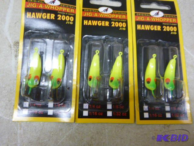 lot 33 image: 3 Packs of Jig-A-Whopper Hawger 200...