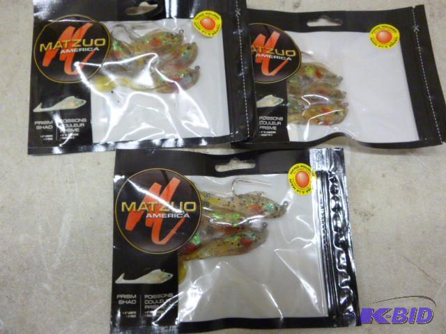 lot 46 image: 3 Packs of Matzuo Prism Shad 3"...