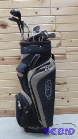 lot 6 image: Golf Bag and Clubs 3 Drivers and 9 ...