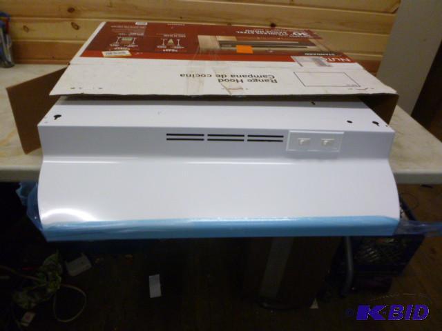 lot 8 image: New Nutone Range Hood Model #NS6530...
